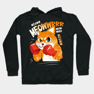 Red Gloved Boxing Ginger Cats Hoodie